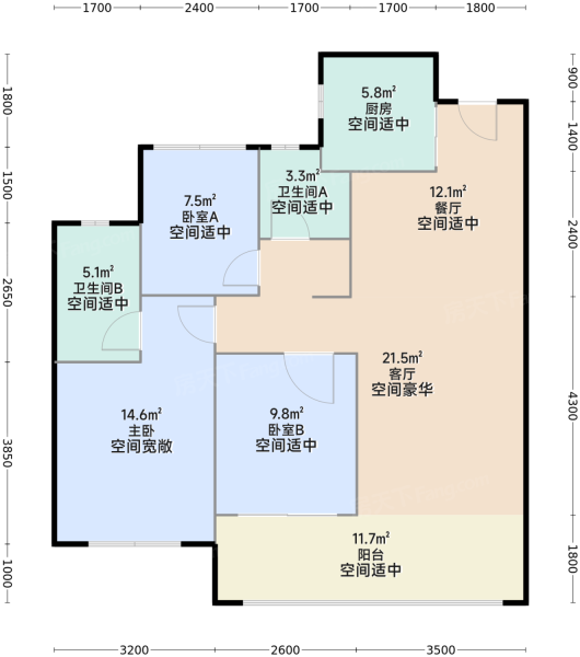 98平户型